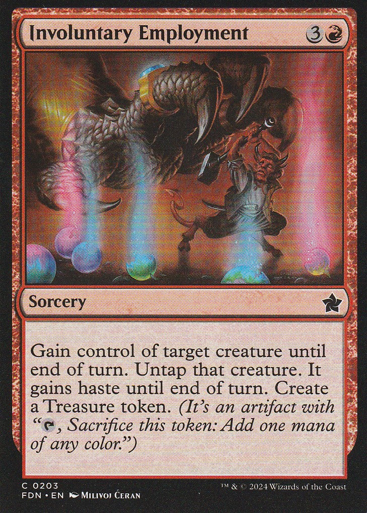 Magic the Gathering: Foundations Involuntary Employment FDN C203 Non-Foil