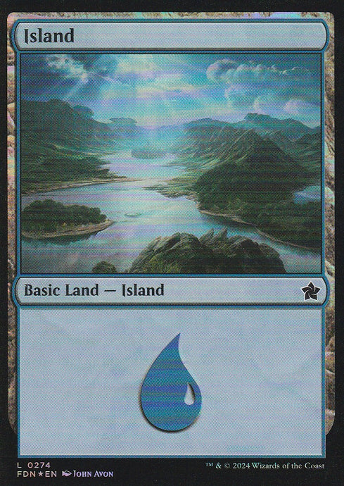 Magic the Gathering: Foundations Island FDN L0274 Foil