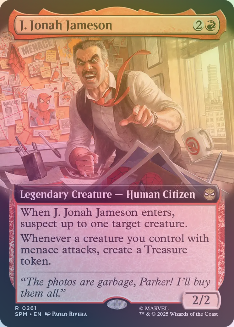 J. Jonah Jameson (Spider-Man Borderless Foil) – Swerid Wares