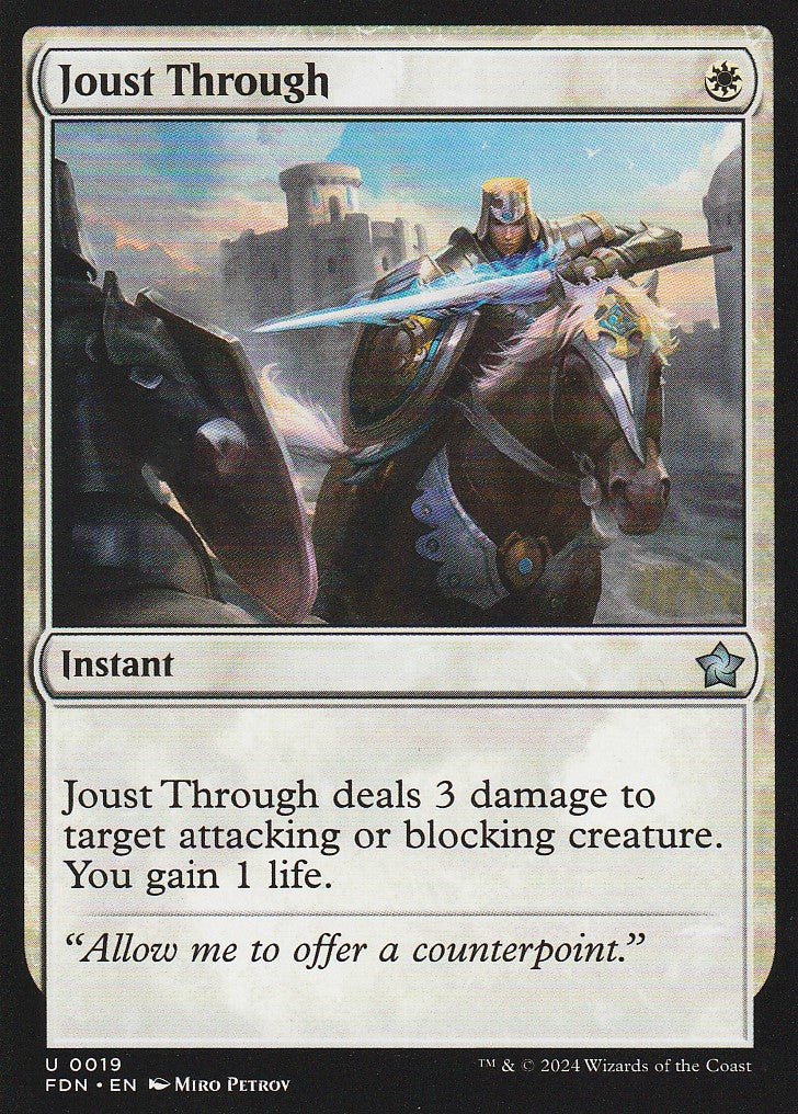 Magic the Gathering: Foundations Joust Through FDN U0019 Non-Foil