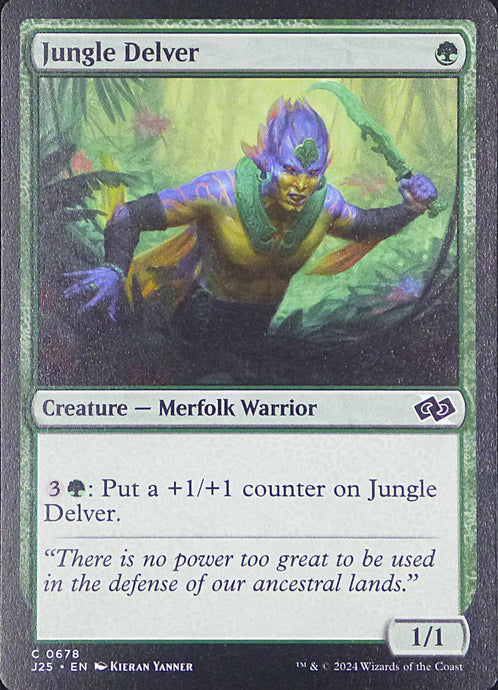 Magic the Gathering: Foundations Jumpstart

Jungle Delver J25 C0678