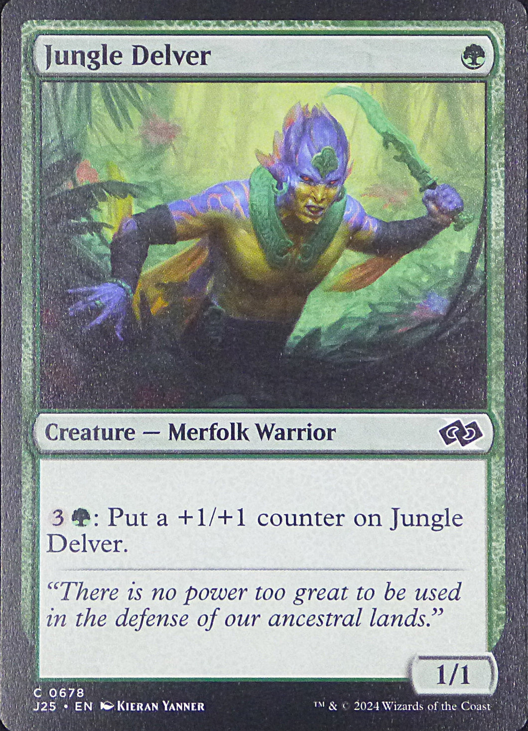Magic the Gathering: Foundations Jumpstart

Jungle Delver J25 C0678