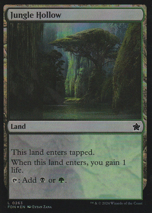 Magic the Gathering: Foundations Jungle Hollow FDN L0263 Foil