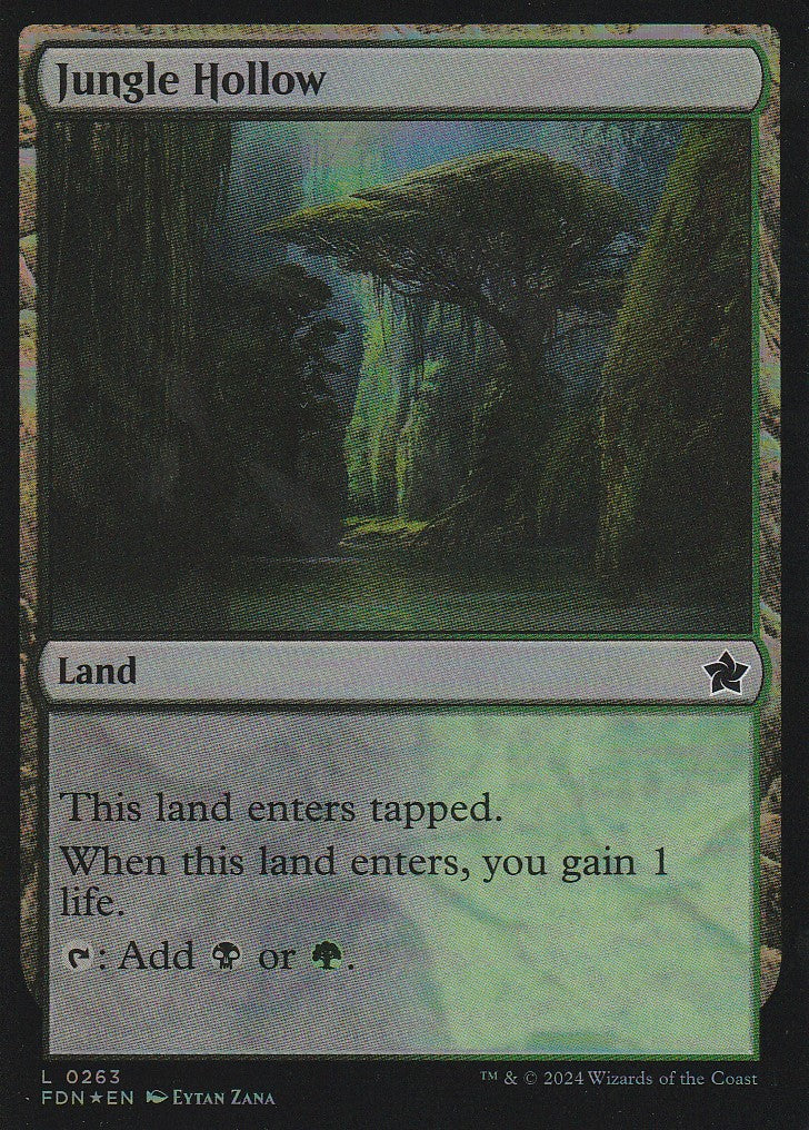 Magic the Gathering: Foundations Jungle Hollow FDN L0263 Foil
