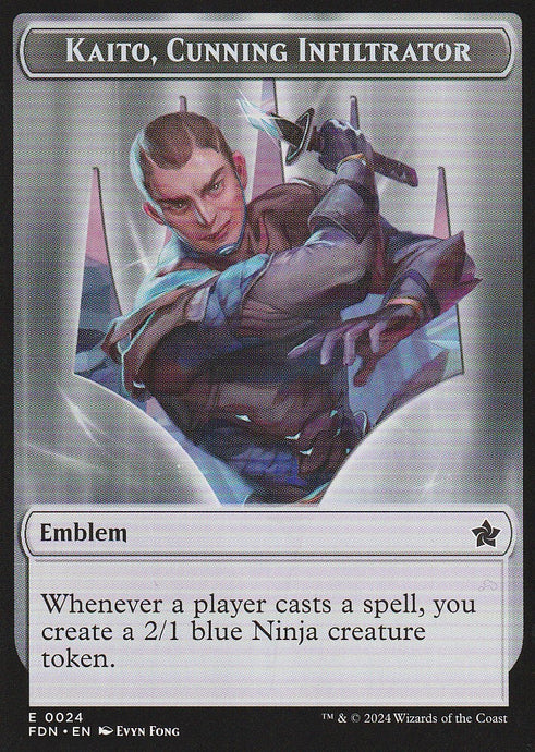 Magic the Gathering: Foundations Kaito, Cunning Infiltrator E0024 Token