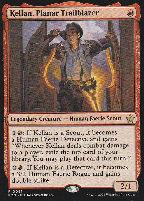 Magic the Gathering: Foundations Kellan, Planar Trailblazer R0091 Non-Foil