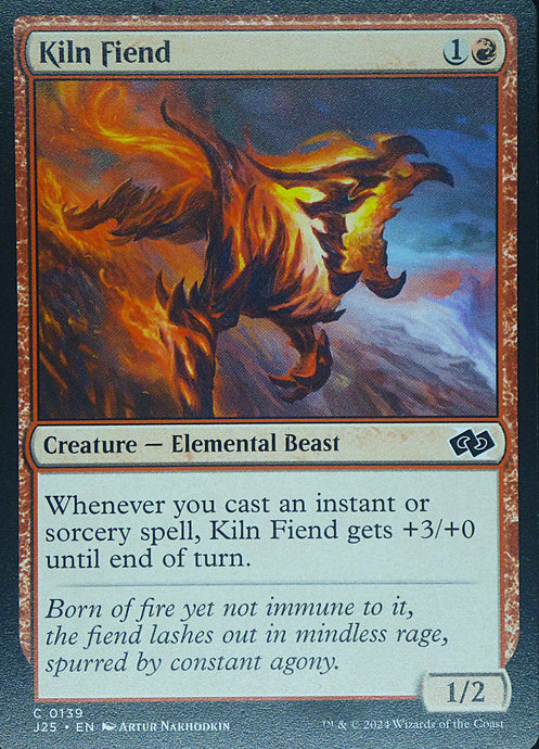 Magic the Gathering: Foundations Jumpstart

Kiln Fiend J25 C0139