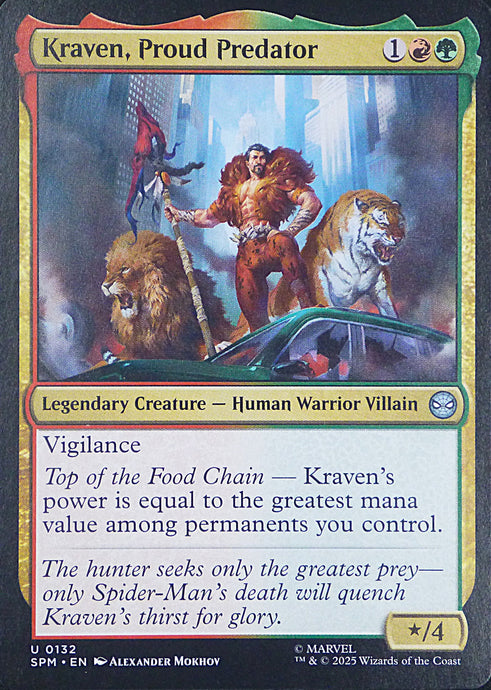 Magic the Gathering: Spider-Man

Kraven, Proud Predator SPM U0132