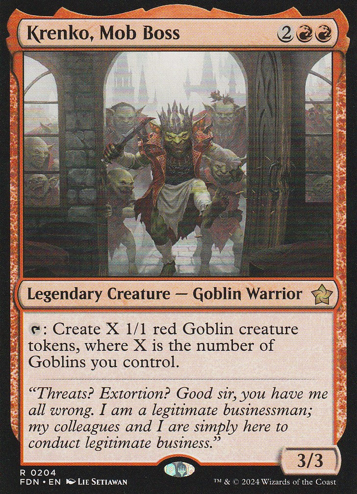 Magic the Gathering: Foundations Krenko, Mob Boss FDN R0204 Non-Foil