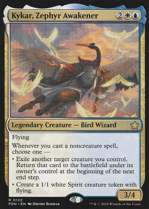 Magic the Gathering: Foundations Kykar Zephyr Awakener FDN R0122 Non-Foil