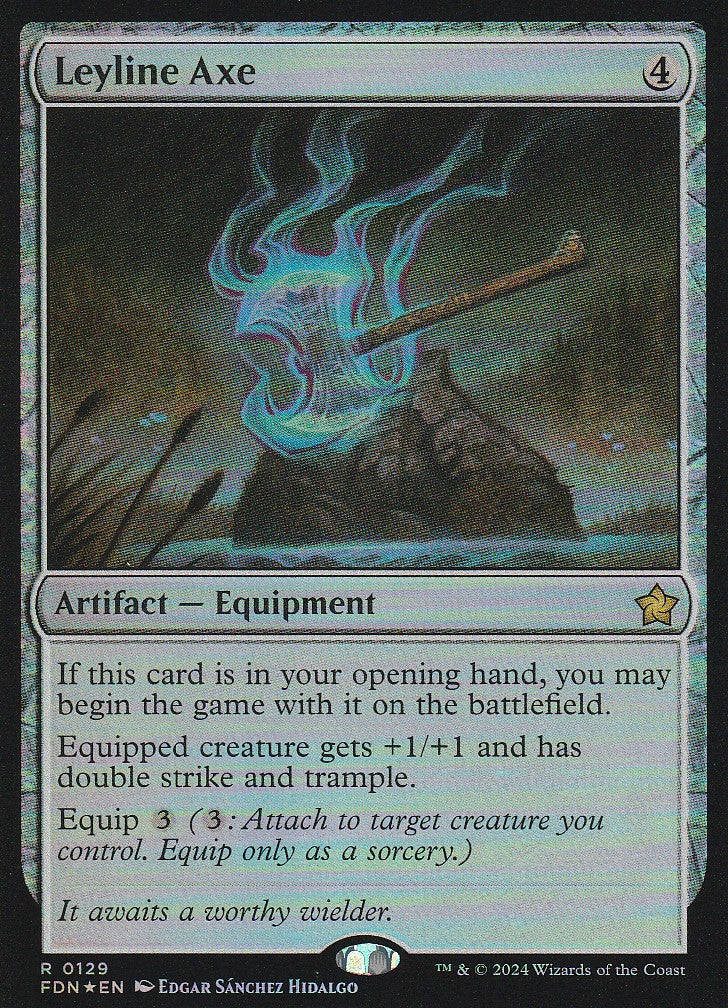 Magic the Gathering: Foundations Leyline Axe FDN R0129 Foil