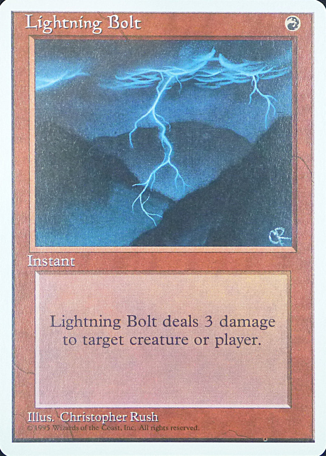 Magic the Gathering: Fourth Edition

Lightning Bolt Fourth C0208