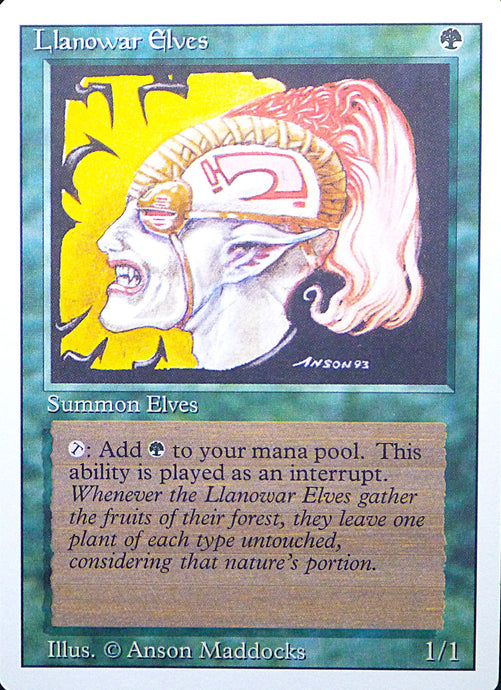 Magic the Gathering: Revised/3rd Edition
Llanowar Elves - Revised - Common - 211