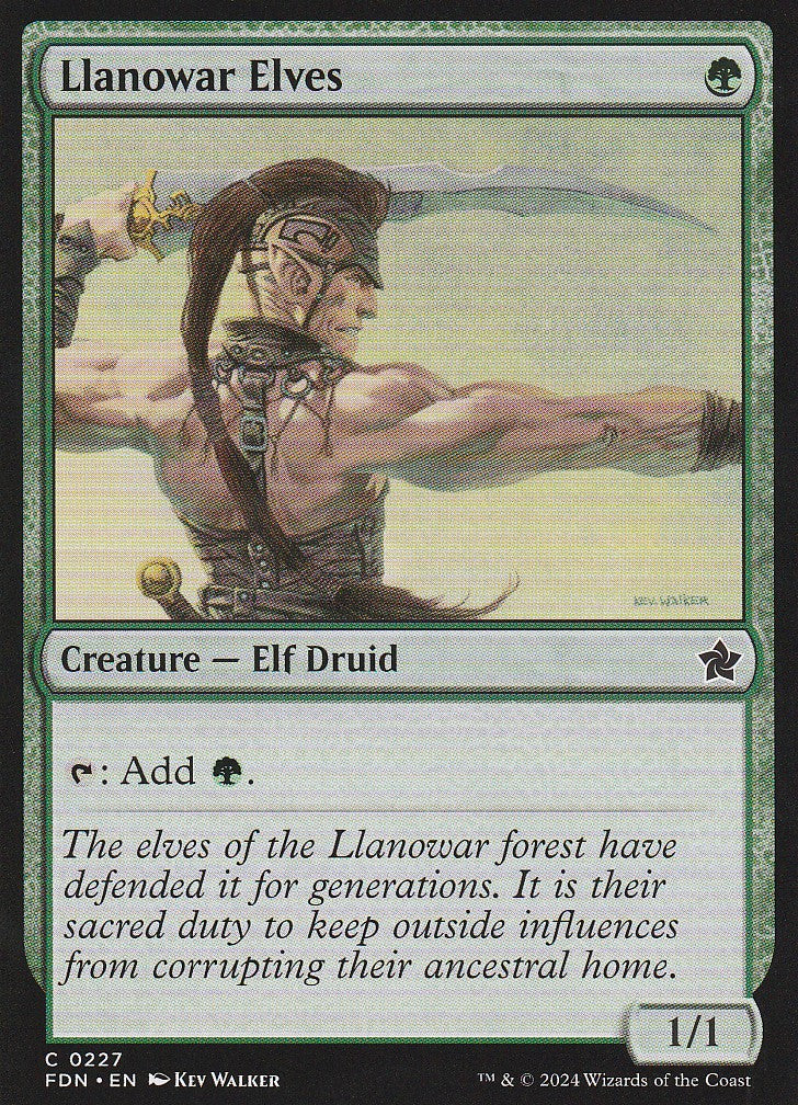Magic the Gathering: Foundations Llanowar Elves FDN C0227 Non-Foil