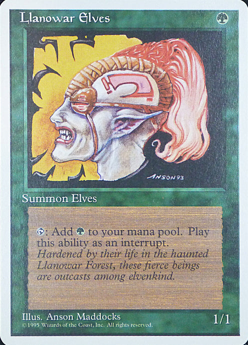 Magic the Gathering: Fourth Edition

Llanowar Elves Fourth C0261