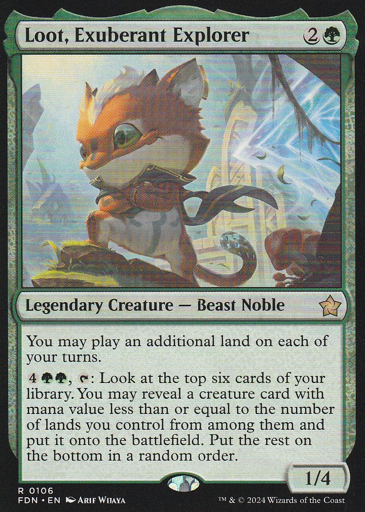 Magic the Gathering: Foundations Loot, Exuberant Explorer FDN R0106 Non-Foil