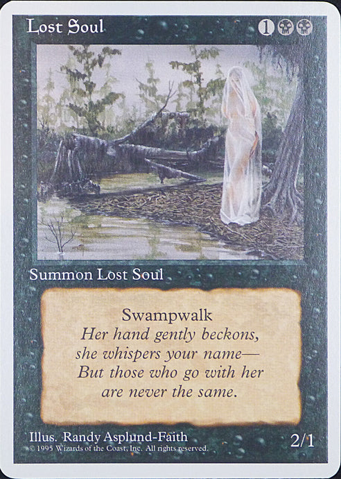 Magic the Gathering: Fourth Edition

Lost Soul Fourth C0145