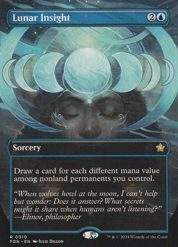 Magic the Gathering: Foundations Lunar Insight Borderless FDN R0310