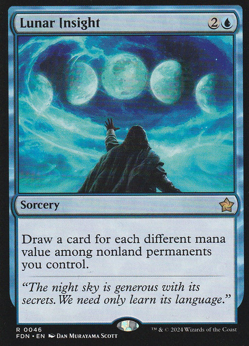 Magic the Gathering: Foundations Lunar Insight FDN R0046