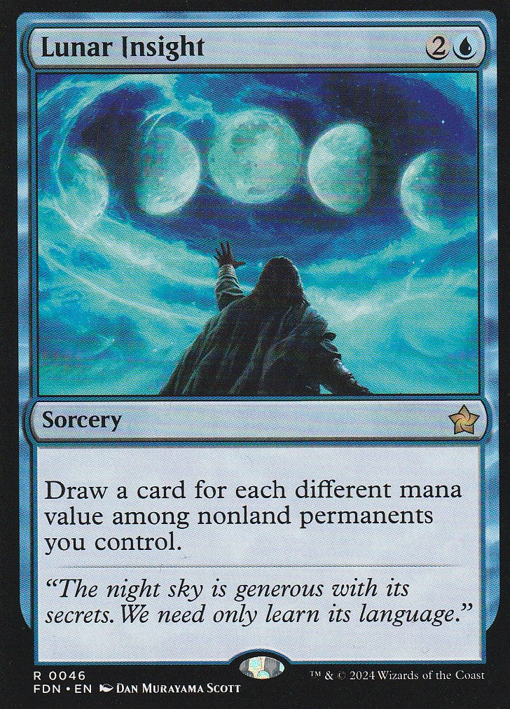 Magic the Gathering: Foundations Lunar Insight FDN R0046