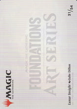 Load image into Gallery viewer, Magic the Gathering: Foundations Lunar Insight Foundation Art Series 31 of 54 Back Side
