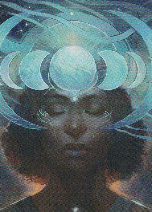 Magic the Gathering: Foundations Lunar Insight Foundation Art Series 31 of 54 Front Side