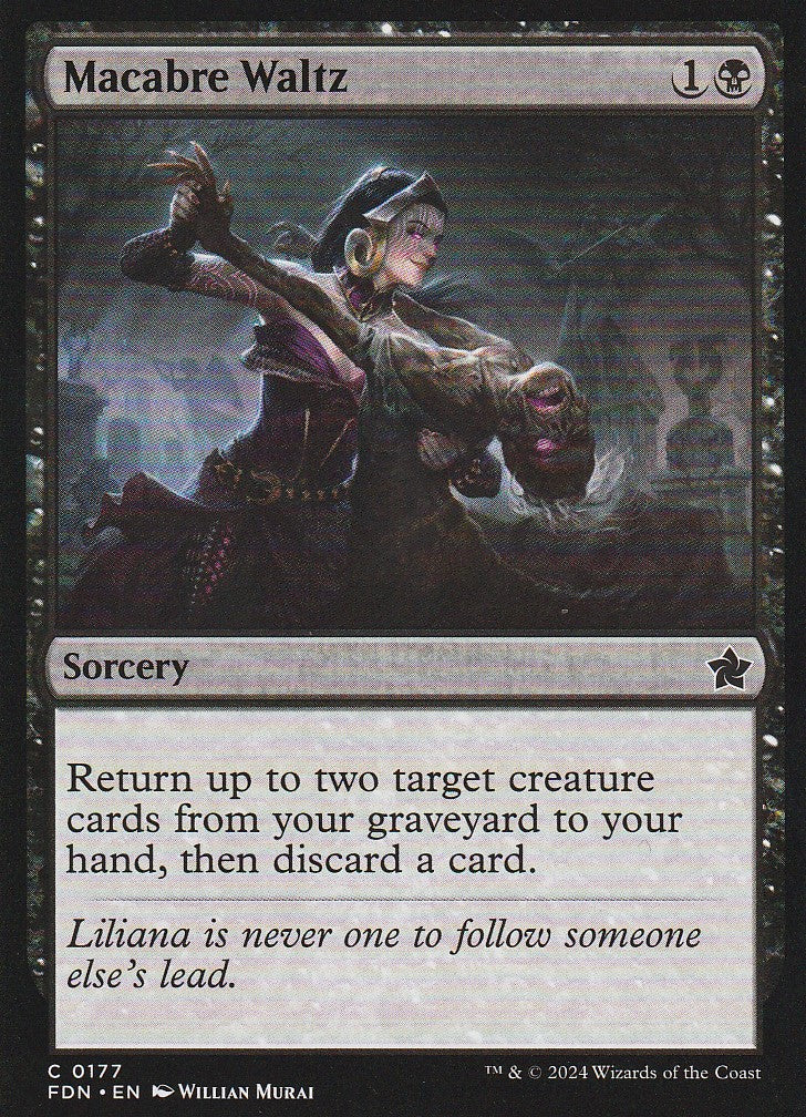 Magic the Gathering: Foundations Macabre Waltz FDN C0177 Non-Foil