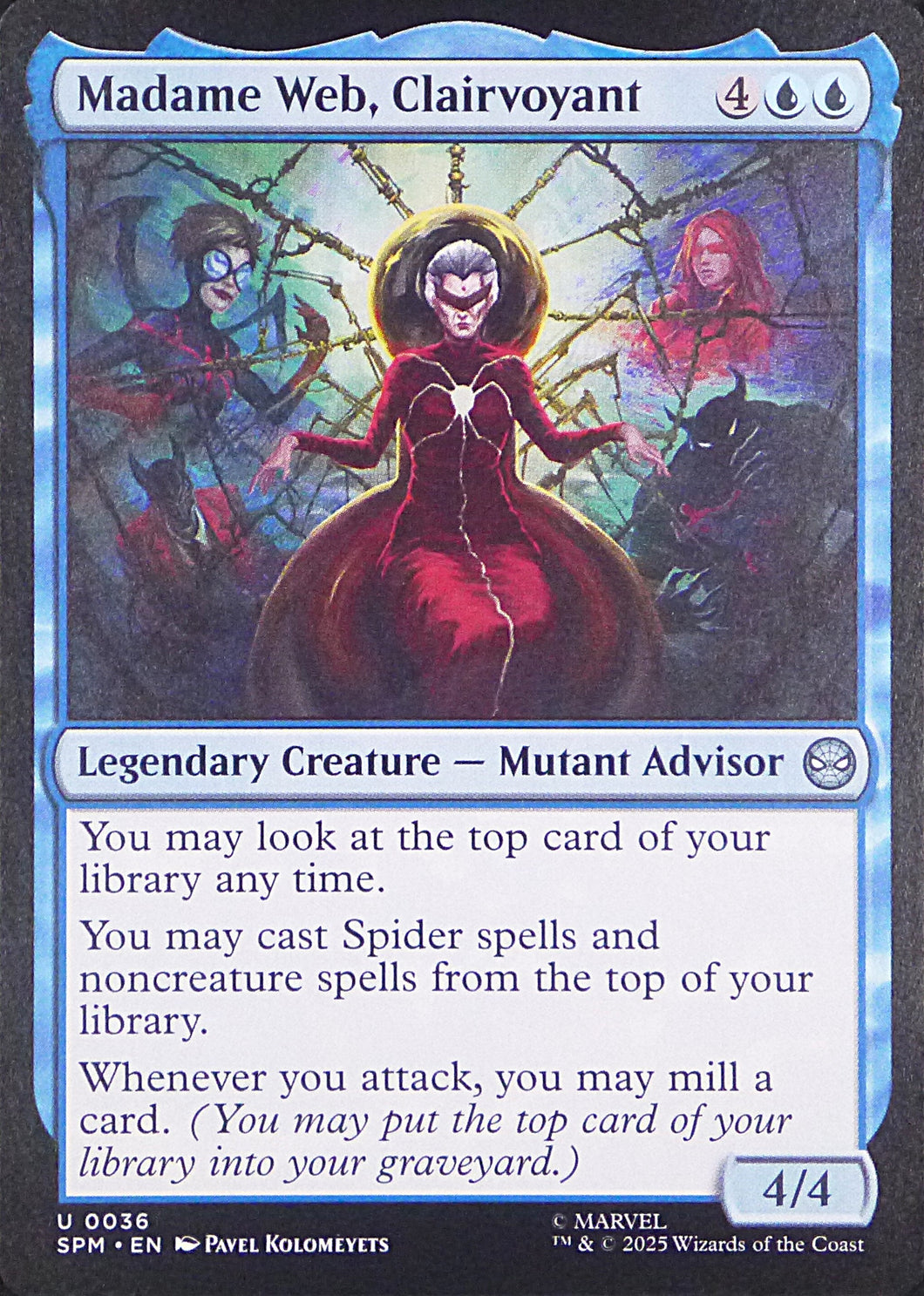 Magic the Gathering: Spider-Man

Madame Web, Clairvoyant SPM U0036