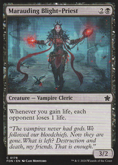 Magic the Gathering: Foundations Marauding Blight-Priest FDN C0178 Non-Foil