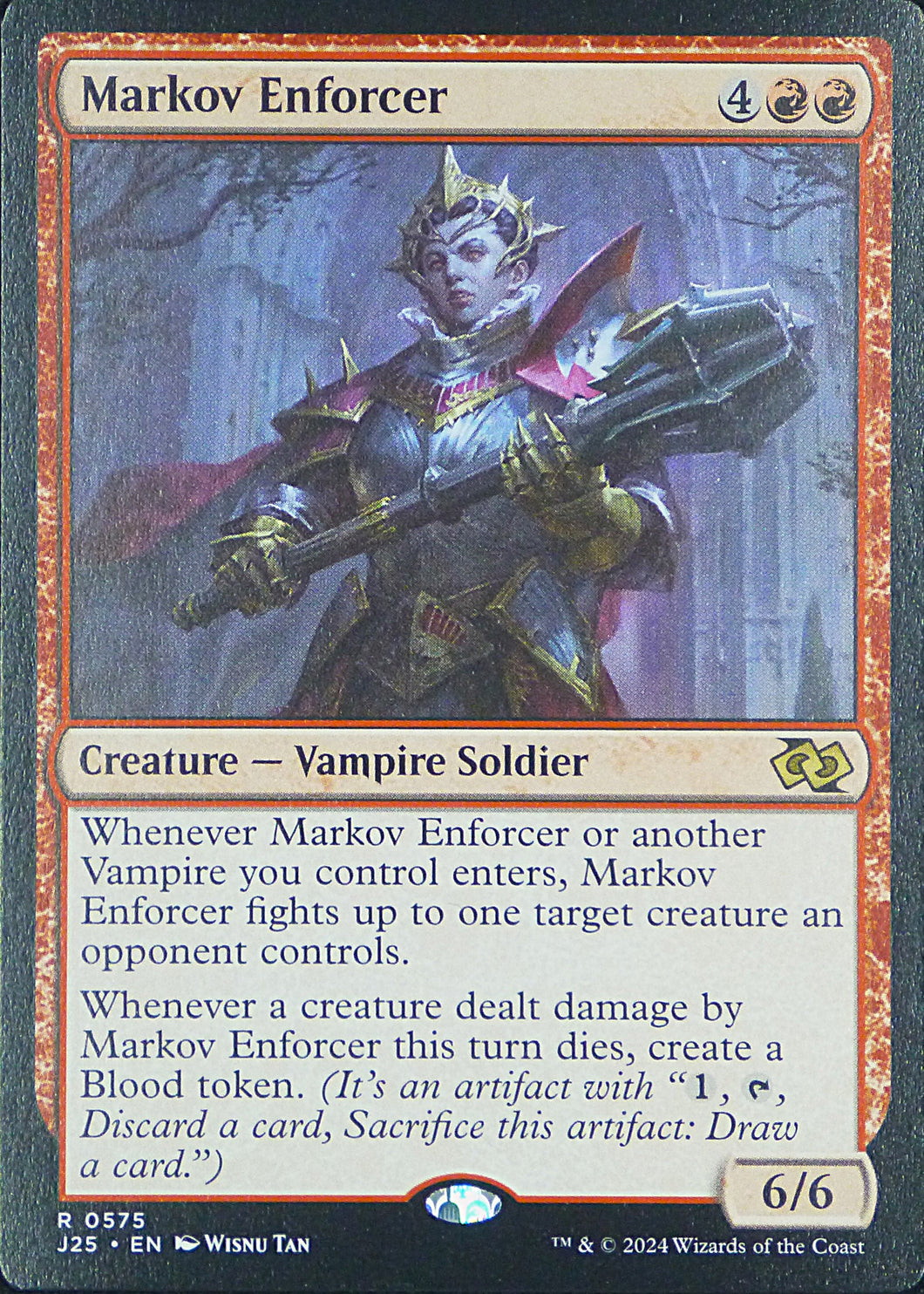 Magic the Gathering: Foundations Jumpstart

Markov Enforcer J25 R0575