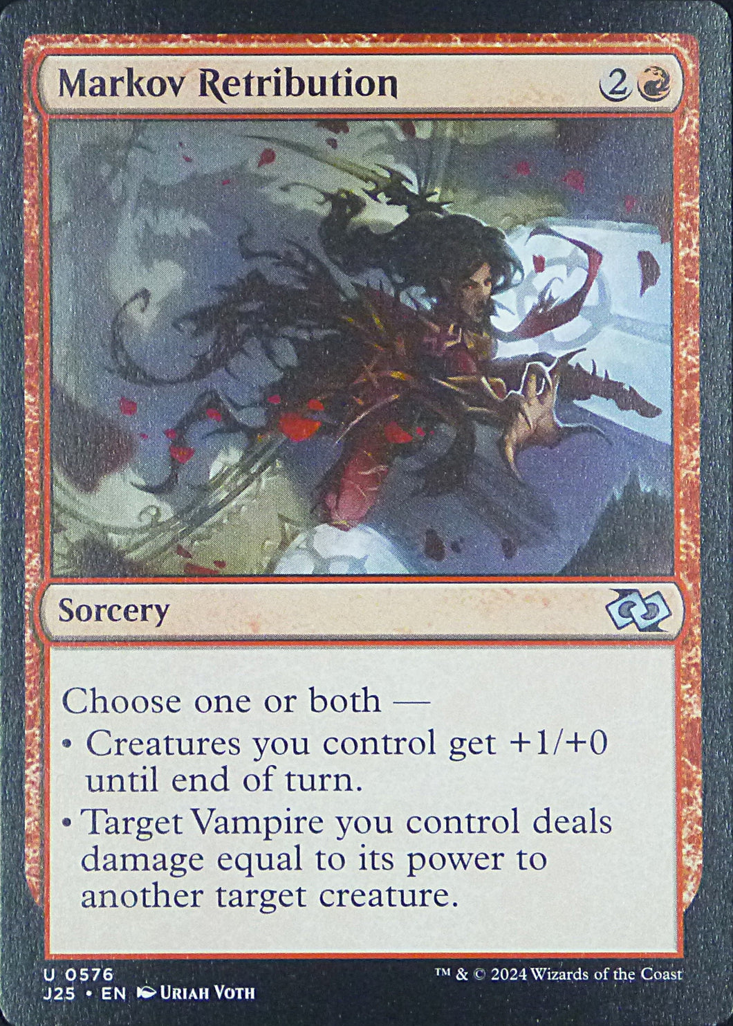Magic the Gathering: Foundations Jumpstart

Markov Retribution J25 U0576