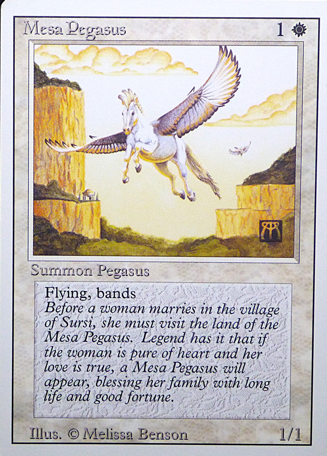 Magic the Gathering: Revised/3rd Edition
Mesa Pegasus - Revised - Common - 028