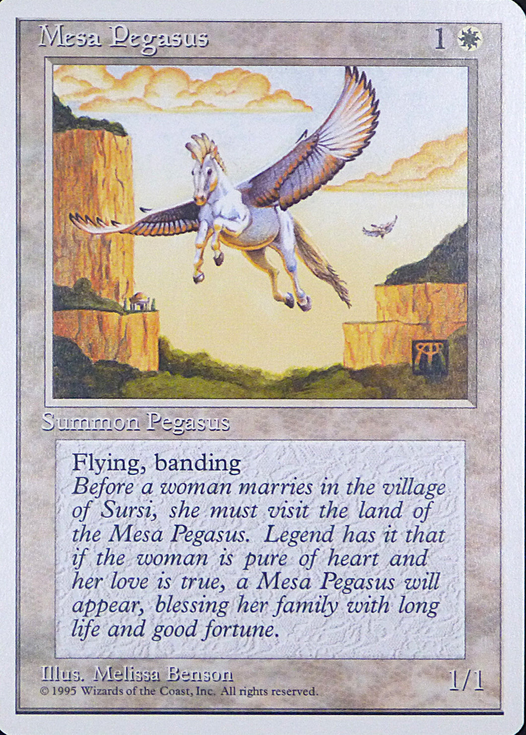 Magic the Gathering: Fourth Edition

Mesa Pegasus Fourth C0035
