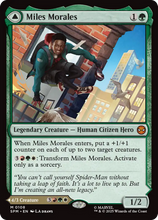 Load image into Gallery viewer, Magic the Gathering: Spider-Man

Miles Morales/Ultimate Spider-Man SPM M0108

This card has been never played and placed in to a Ultra Pro Penny Sleeve
