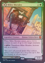 Load image into Gallery viewer, Magic the Gathering: Spider-Man

Miles Morales // Ultimate Spider-Man SPM M0108 Foil

This card has been never played and placed in to a Ultra Pro Penny Sleeve
