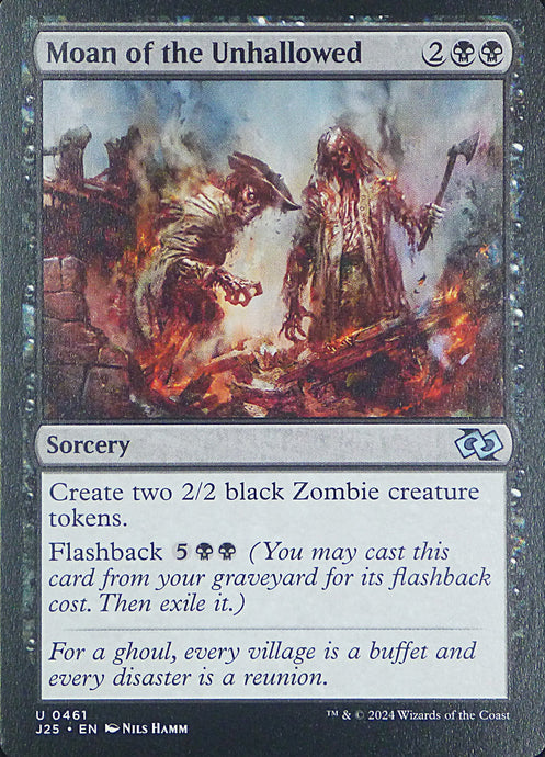 Magic the Gathering: Foundations Jumpstart

Moan of the Unhallowed J25 U0461