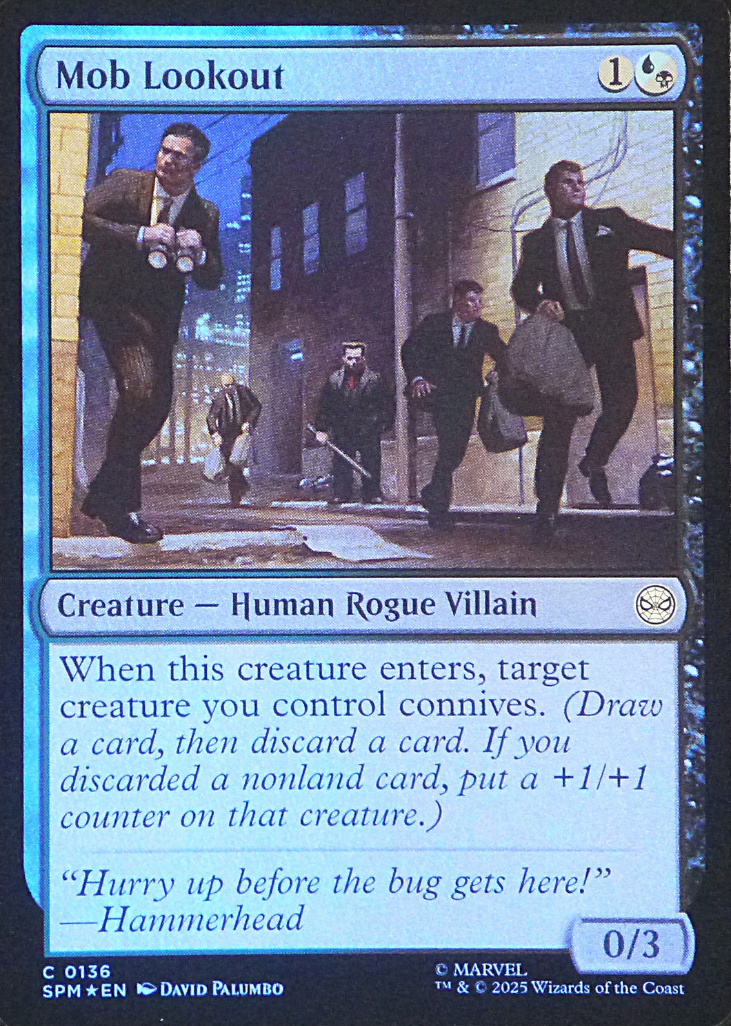 Magic the Gathering: Spider-Man

Mob Lookout SPM C0136 - Foil