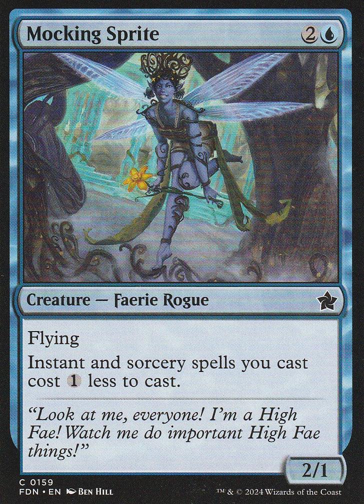 Magic the Gathering: Foundations Mocking Sprite FDN C0159 Non-Foil