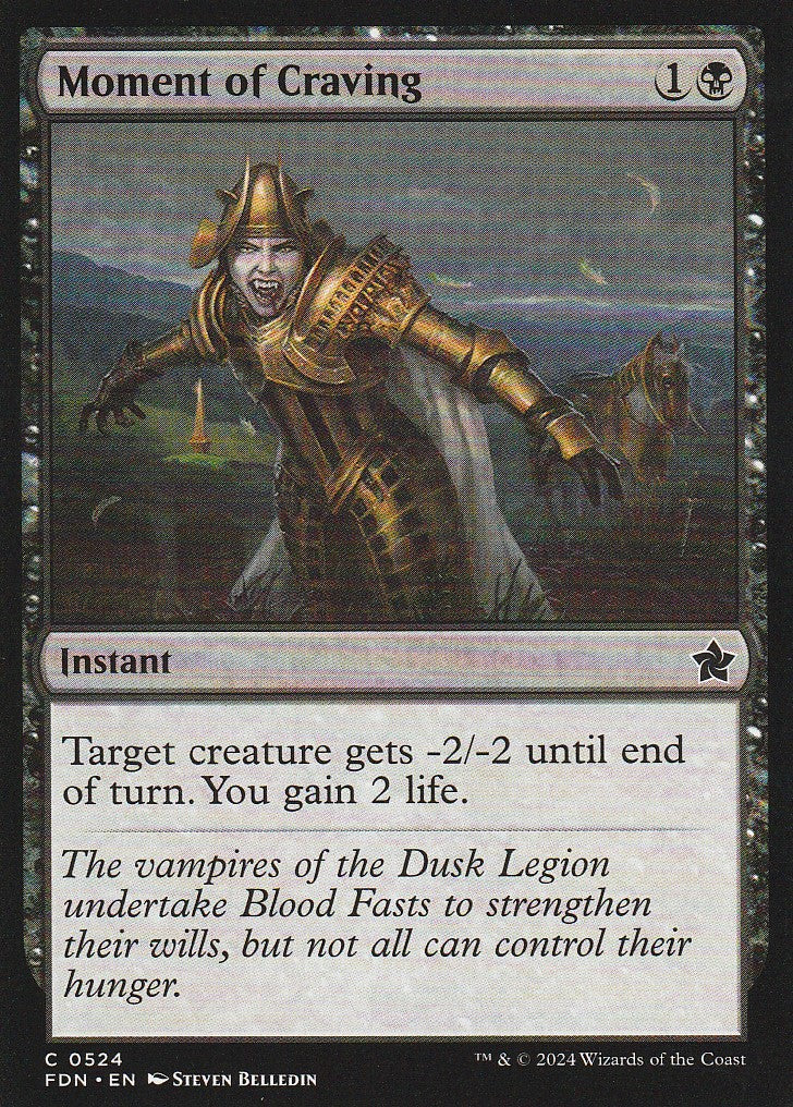 Magic the Gathering: Foundations Moment of Craving FDN C0524 Non-Foil