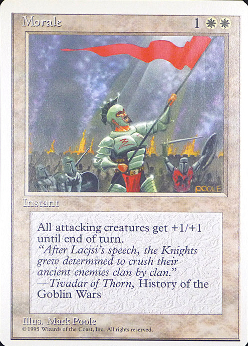 Magic the Gathering: Fourth Edition

Morale Fourth C0036