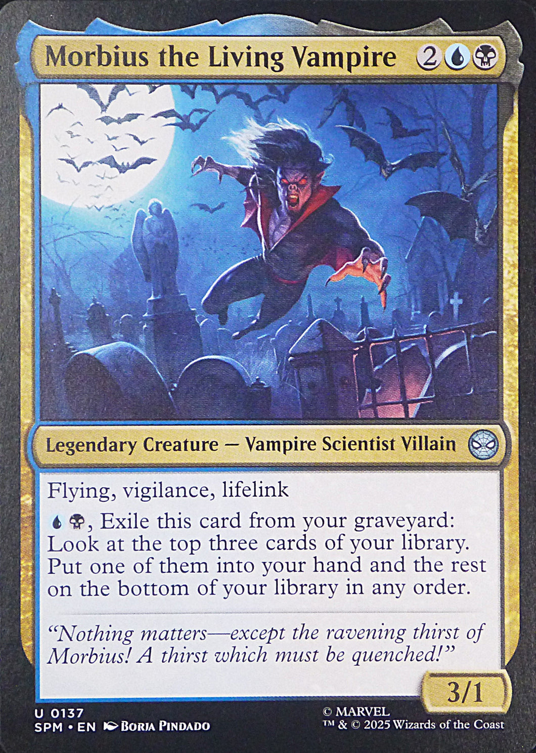 Magic the Gathering: Spider-Man

Morbius the Living Vampire SPM U0137