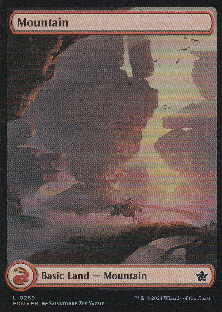Magic the Gathering: Foundations Mountain FDN L0289 Foil