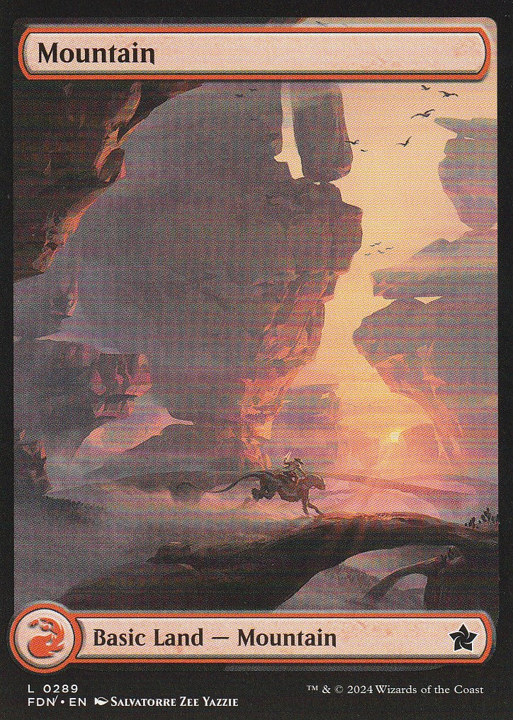 Magic the Gathering: Foundations Mountain FDN L0289 Non-Foil