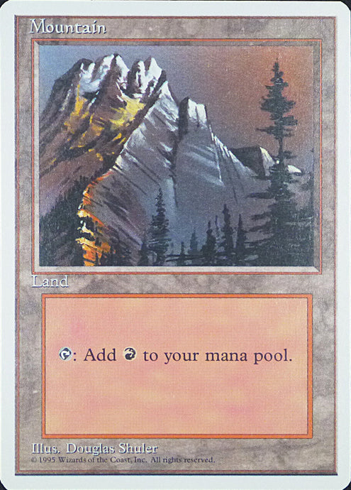Magic the Gathering: Fourth Edition

Mountain Fourth C0373
