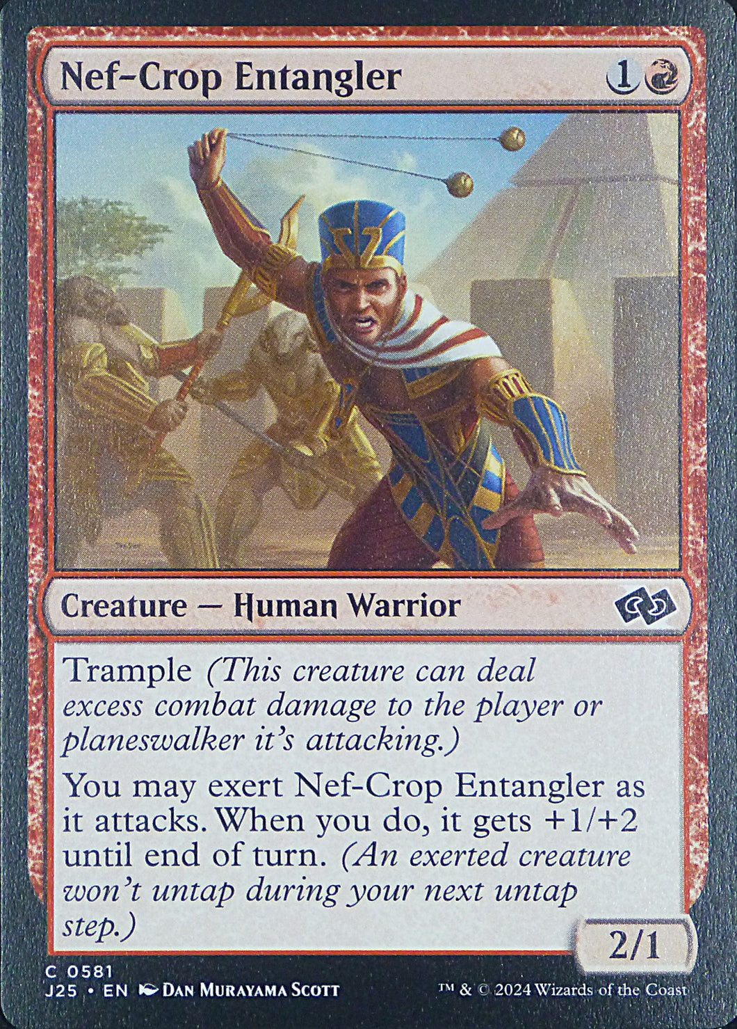 Magic the Gathering: Foundations Jumpstart

Nef-Crop Entangler J25 C0581