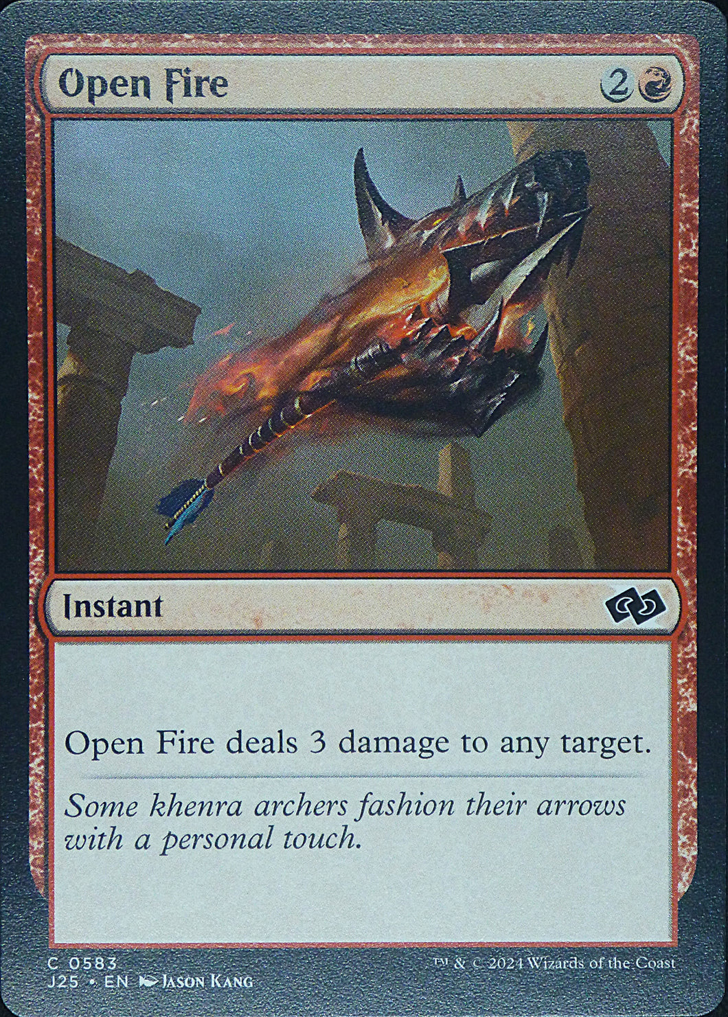 Magic the Gathering: Foundations Jumpstart

Open Fire J25 C0583