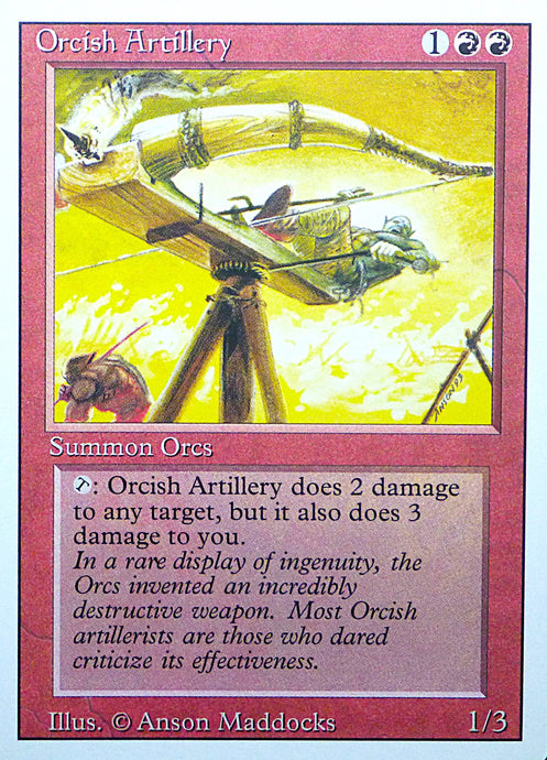 Magic the Gathering: Revised/3rd Edition
Orchish Artillery - Revised - Uncommon - 168
