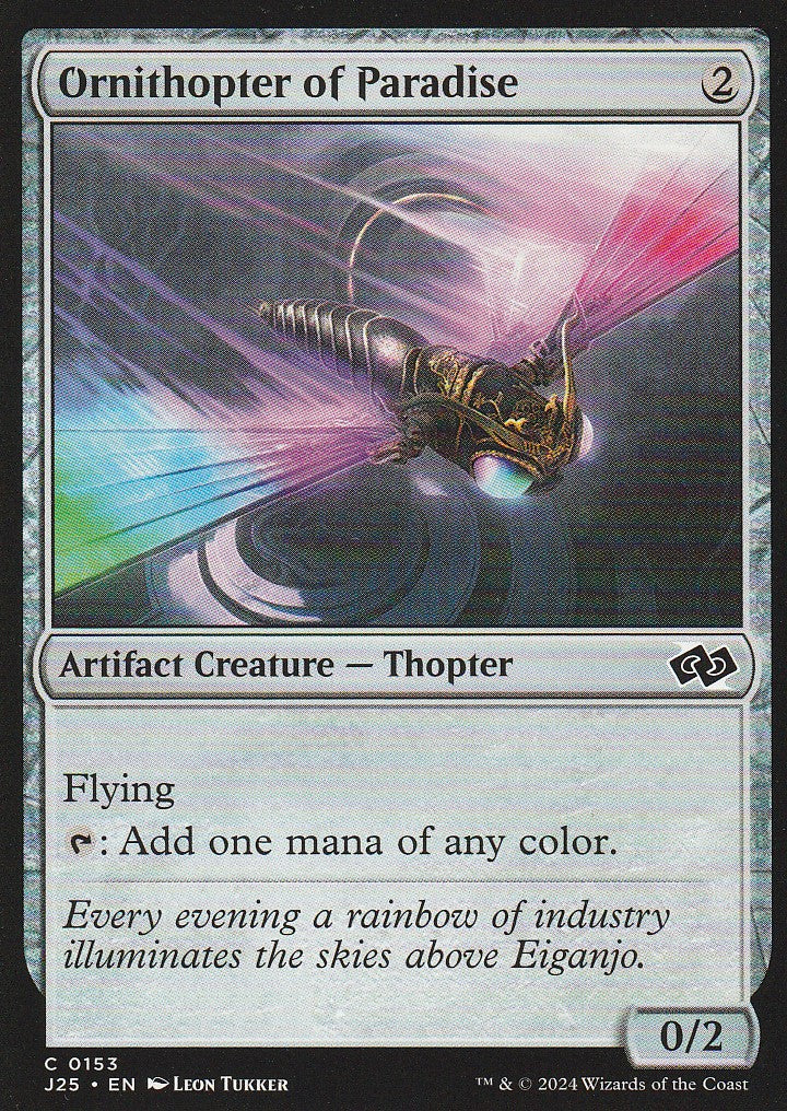 Magic the Gathering: Foundations Jumpstart Ornithopter of Paradise J25 C0153
