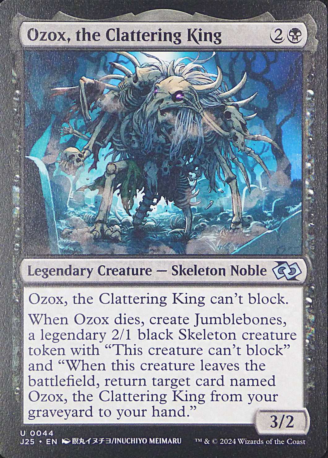Magic the Gathering: Foundations Jumpstart

Ozox, the Clattering King J25 U0044