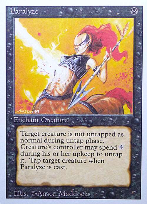Magic the Gathering: Revised/3rd Edition
Paralyze - Revised - Common - 121